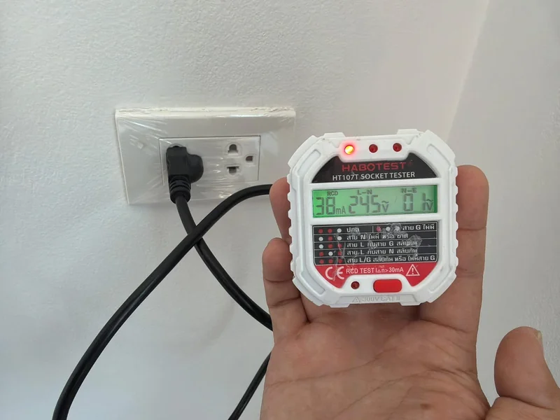 ทดสอบเต้ารับด้วย Socket Tester